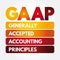 GAAP - Generally Accepted Accounting Principles acronym, business concept background