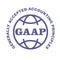 GAAP stamp - Generally Accepted Accounting Principles emblem