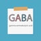 GABA gamma-Aminobutyric acid written in a notebook paper