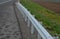 gabion retaining walls at the highway underpass highway