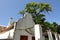 The gable of a 200 year old Cape Dutch farmhouse in the Western Cape