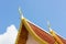 Gable apex on the roof of royal temple in Chiang Rai, thailand.