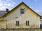 gable end of an old ruinous farm house