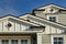 Gable ends of of two story house.