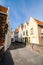 Gable houses in quiet residential area, Bruges