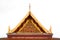 Gable roof on Thai temple in Wat Ratchanadda, Bangkok, Thailand