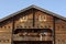 Gable of a traditional Swiss chalet