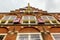 Gable of a typical old building in Amsterdam, Netherlands