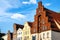 Gables of old houses in the old town of the Hanseatic City Luebeck-LÃ¼beck, Germany