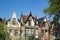 Gables of typical Dutch houses, Alkmaar, The Netherlands