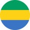 Gabon Flag illustration vector eps