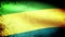 Gabon Flag Waving, grunge look