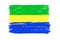 Gabon National Flag. Vector illustration