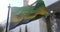 Gabon national flag waving.  Government politics and country news illustration