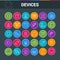 Gadget and devices colorful icons