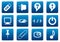 Gadget square icons set.