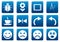 Gadget square icons set.