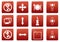 Gadget square icons set.