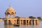 Gadi Sagar temple at Gadisar lake, Jaisalmer, India