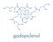 Gadopiclenol contrast agent molecule. Skeletal formula.