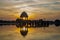 Gadsisar Sagar Lake in Jaisalmer Rajasthan, Beautiful view of Sunrise
