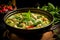 Gaeng Keo Wan Gai. Thai green chicken curry