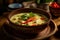 Gaeng Keow Wan green curry on a bowl Thailand food AI generated