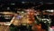 Gainesville at Night, Florida, Drone View, Downtown, City Lights