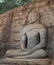 Gal Vihara Buddhist Statue carved from rock. Polonnaruwa, Sri La