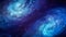 Galactic Blue and Purple Haze Cosmic Nebula Abstract