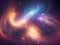 Galactic Glamour in Blurred Elegance A Stunning Display of Celestial Glow and Captivating Cosmic Atmosphere Generative AI