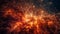 Galactic inferno: exploding star ignites vibrant nebula in space fantasy generated by AI