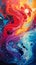 Galactic Majesty: A Swirling Nebula of Mystic Unity and a Prince