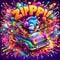 Galactic Rhythms: Vivid Hues and Riffs - ZippY!