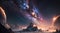 Galactic Splendor: A Masterpiece of Ultra-Detailed Space Art Rendered in Octane