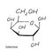 Galactose Chemistry Molecule Formula Hand Drawn Imitation