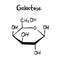 Galactose Chemistry Molecule Formula Hand Drawn Imitation