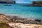 Galapagos Islands - August 24, 2017: Sealion in Plaza Sur island, Galapagos Islands, Ecuador