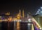 Galata Bridge and fishermen,Istanbul