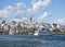 Galata tower istambul sea view panorama summer day