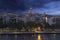 Galata Tower Night Viewed in istanbul