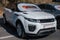 Galati, Romania - September 15, 2019: White Range Rover Vogue Sport  facelift front view