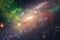 Galaxies, stars and nebulas in awesome space image