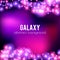 Galaxy abstract background with sparkling pink