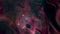 Galaxy nebula in space. Abstract 3D animation. Scientific background