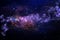 Galaxy and nebula . Starry outer space background texture.