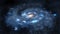 Galaxy with spiral arms