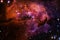 Galaxy, starfield, nebulae, cluster of stars in deep space. Science fiction art