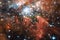 Galaxy, starfield, nebulae, cluster of stars in deep space. Science fiction art