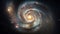 Galaxy supernova nebular background